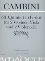 Quintett G-Dur Nr.68 fr 2 Violinen, Viola und 2 Violoncelli Partitur und Stimmen