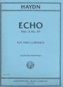 Echo Hob.II:9 for 2 clarinets 2 scores