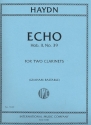 Echo Hob.II:9 for 2 clarinets 2 scores