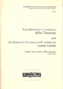 10 Motets for 1-4 voices (chorus) score