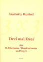 Drei mal drei fr Klarinette und Orgel