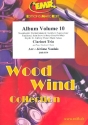 Album vol.10 for 3 clarinets and piano (keyboard/organ) (percussion ad lib) score and parts