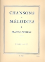Chansons et melodies pour voix et piano