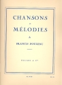 Chansons et melodies pour voix et piano