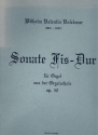Sonate Fis-Dur aus op.50 fr Orgel