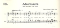 Adventsstern fr Mnnerchor a cappella Partitur