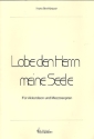 Lobe den Herrn meine Seele fr Mezzosopran und Akkordeon 2 Partituren