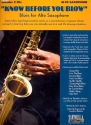 Know before You blow - Blues (+2 CD's): for wind ensemble alto saxophone