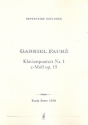 Quartett c-Moll Nr.1 op.15 fr Violine, Viola, Violoncello und Klavier Studienpartitur