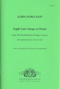 8 Lute Songs or Duets for soprano, bass, lute and viols score and parts