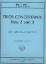 2 Trios concertantes flute, viola and cello score and parts