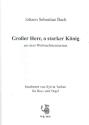 Groer Herr o starker Knig fr Bass und Orgel