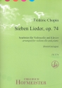 7 Lieder op.74 fr Violoncello und Klavier