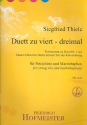 Duette zu viert - dreimal fr Violine, Viola, Violoncello und Marimbaphon Partitur und Stimmen