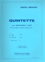 Quintette pour flute, hautbois, clarinette, basson et cor parties