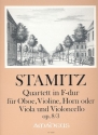 Sonate F-Dur op.8,3 fr Oboe, Violine Horn (Viola) und Violoncello Partitur und Stimmen