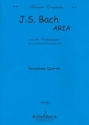 Air aus der Orchestersuite D-Dur BWV1068 fr 4 Saxophone (SATBar) Partitur und Stimmen