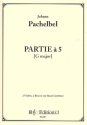 Partie  5 in G Major for 2 violins, 2 altos and basso score and parts