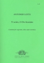 Ti sento o Dio bendato for soprano, oboe and Bc score and parts