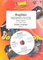 Ragtime (+CD): fr 4 Blechblser (Klavier/Orgel und Percussion ad lib) Partitur und Stimmen