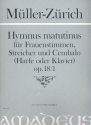 Hymnus matutinus op.18,1 fr Frauenchor, Streicher und Cembalo (Harfe) Partitur und Stimmen