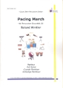 Pacing March fr 2 Snare Drums, Small Tom, Floor Tom, Cinelli und Bass Drum,  Partitur und Stimmen