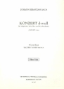 Konzert d-Moll nach BWV35 und BWV156 fr Oboe (Orgel) und Streichorchester Oboe solo