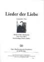 Lieder der Liebe fr gem Chor a cappella Partitur