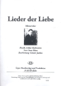 Lieder der Liebe fr Mnnerchor a cappella Partitur