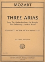 3 Arias from The Abduction from the Seraglio for flute, violin, viola anc cello score and parts