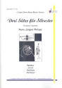 3 Stze fr Silvester fr 2 Trompeten, Posaune, Bassposaune und Pauken Partitur und Stimmen