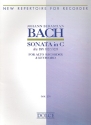 Sonate in C BVW1027 fr Altblockflte und Klavier