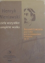 Complete Works Series A vol.2 Concerto no.2 op.22 for violin and orchestra score,  bound