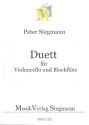 Duett fr Violoncello und Blockflte (S/T) 2 Spielpartituren