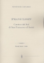 Cantico del Sol di San Francesco d'Assisi fr Bariton, Mnnerchor, Orgel und Orchester, Studienpartitur (dt/it)
