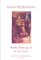 6 Trios op.4 fr 3 Fagotte Partitur und Stimmen