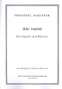 Air vari fr Fagott und Klavier