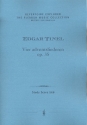 4 Adventsliederen op.35 fr gem Chor und Orchester Studienpartitur (dt/nl)