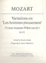 Variations on Les Hommes pieusement KV455 for piano