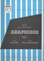 Rhapsodie: Einzelausgabe Gesang und Klavier