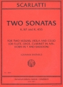 2 Sonatas for 4 string instruments (5 wind instruments) score and parts
