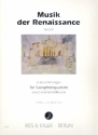 Musik der Renaissance Band 2 fr 4 Saxophone (SATBar) Partitur und Stimmen