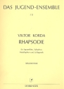 Rhapsodie für Sopranflöte, Xylophon, Metallophon und Schlagwerk, Stimmen