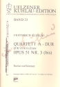 Quartett A-Dur op.51,3 bis fr 4 Flten Partitur und Stimmen