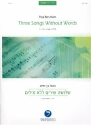 Three Songs Without Words for viola and piano