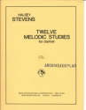 12 melodic Studies for clarinet solo