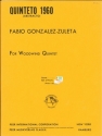 Quinteto 1960 for flute, oboe, clarinet, horn in F and bassoon parts