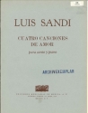 4 canciones de amor for voice and piano