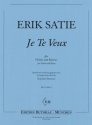 Je te veux fr Violine und Klavier