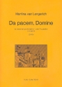 Da pacem Domine fr 4 stg Mdchen- oder Frauenchor a cappella Partitur (la) (2005)